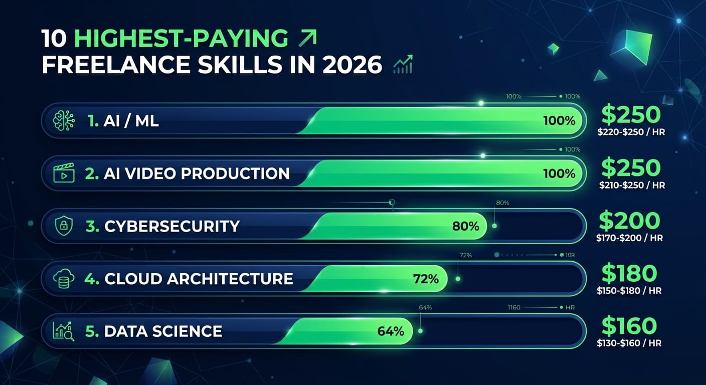 10 Highest-Paying Freelance Skills in Demand in 2026 (Ranked by Earning Potential)