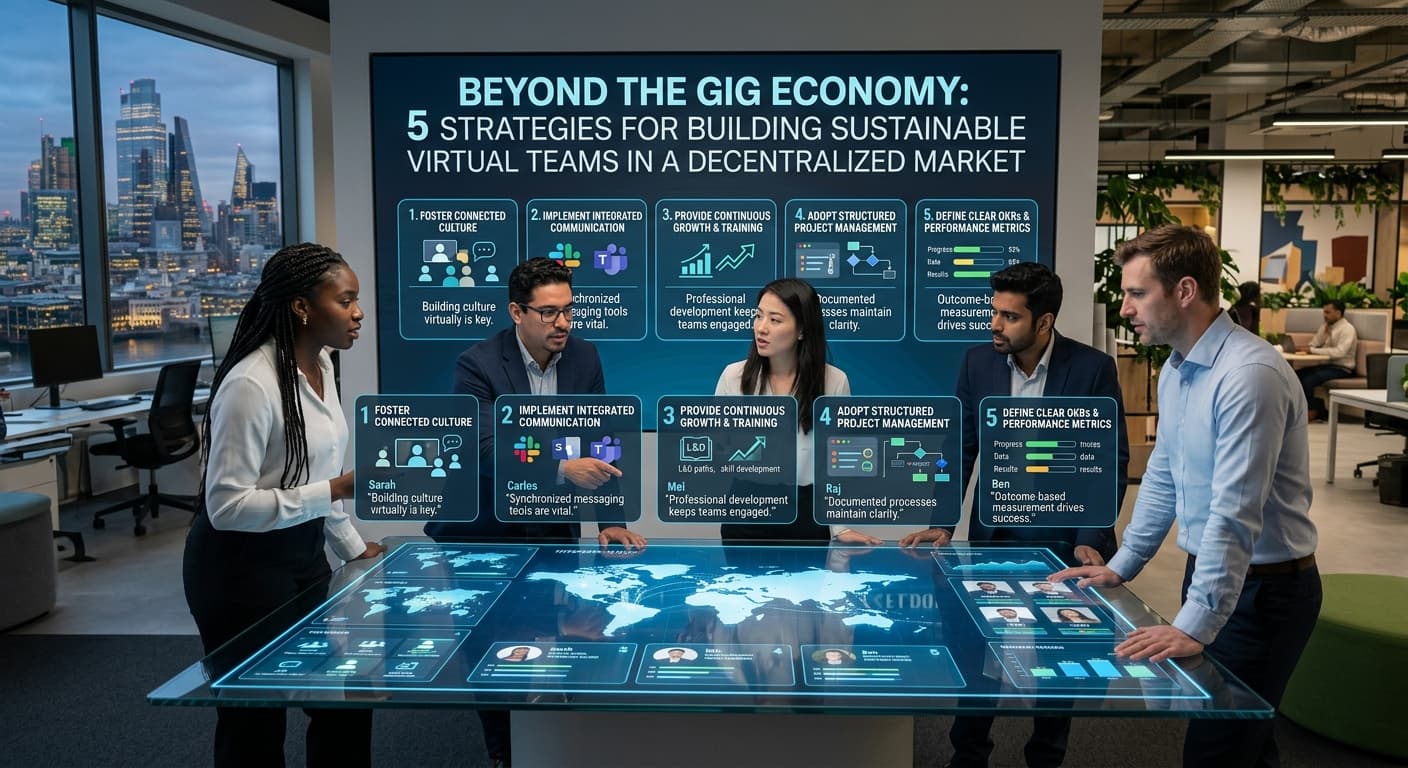 Beyond the Gig Economy: 5 Strategies for Building Sustainable Virtual Teams in a Decentralized Market